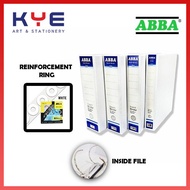 ABBA 2D RING FILE PUTIH A4 SIZE | FAIL PUTIH SEKOLAH | FILE PUTIH PVC 2D (25MM/40MM/50MM/65MM)