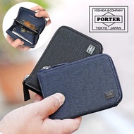 <全新>日本吉田 PORTER CURRENT 皮革零錢包票卡夾（海軍藍） 052-02212