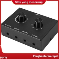 4 Port Audio Switch, 3.5mm Audio Switcher, Stereo AUX Audio Selector, 4 Input 1Output/1Input 4 Outpu