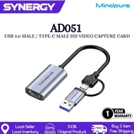 Mindpure AD051 USB/Type-c HD video capture card