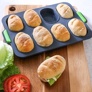 Non-Stick Bread Mold Party DIY Mini Baguette Baking Tray Silicone Round Baker Baking Tool Baguette P