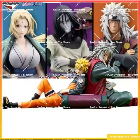 In Stock BANDAI NARUTO Ichiban KUJI Jiraiya Orochimaru Tsunade PVC Anime Action Figures Model Toys G
