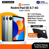 Xiaomi Redmi Pad SE 8.7 4G & Wifi Tablet | 6+128GB | 6650mAh Battery | Mediatek Helio G85 | Dual Spe
