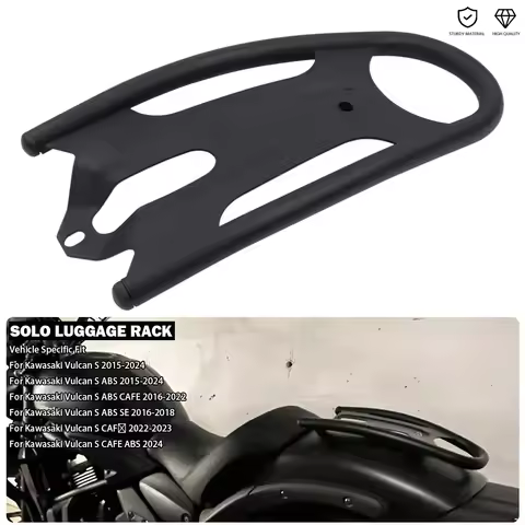 Solo Luggage Rack Stainless Steel Rear Baggage Carrier Fits For Kawasaki Vulcan S ABS SE CAFE EN650 