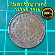 B132 syiling 1/4sen RARE duit syiling lama duit zaman British duit syiling Malaysia lama duit suku s