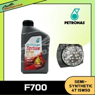 Petronas F700 4T 15W50 Semi Synthetic 1L Motorcycle Engine Oil Motor Oil Minyak hitam Original