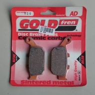 Goldfren z800 z900 rear brake pads 020 ad versys650 DR