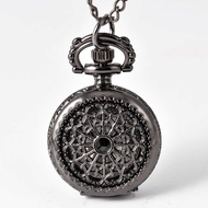 Small Pocket Watch Black Spider Web 0061h16