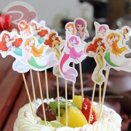 [SUPER CHEAP ️] – 60 Mermaid sticks - Birthday cake decoration