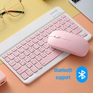 แป้นภาษาไทย Keyboard เมาส์ mouse คีย์บอร์ดบลูทูธไร้สายบขนาด10 นิ้วแป้นพิมพ์ไทยอังกฤษสำหรับ iOS Andro