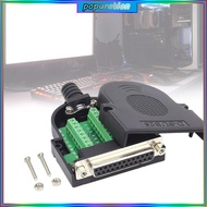 POP DB25 RS232 Terminal Connector Flexible Tail Sleeve Screw Lock RS232 Adapter
