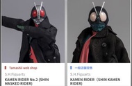 日版 全新 未開封 S.H.Figuarts shf shin kamen rider 新幪面騎士 2 號& 新幪面騎士 1號