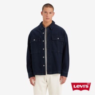 Levis 男款 工裝牛仔襯衫式外套 / 經典雙胸口袋 / 深藍 熱賣單品