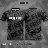 เสื้อเกมส์Free Fire เสื้อฟีฟายพิมพ์ เสื้อยืดลายเกรดพรีเมียม รหัสLT119