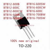 10PCS BTB12-800B BTB12-800C BTB12-800CW BTB16-600B BTB16-600BW BTB16-600SW BTB16-600CW BTB16-600C BT