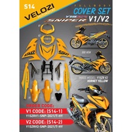 COVER SET Y15ZR V1 V2 SNIPER HORNET YELLOW COVERSET PREMIUM EDITION BODYSET Y15ZR Y15 YSUKU ORIGINAL