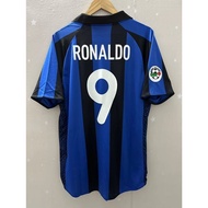 2001 2002 Inter Milan RONALDO Top Quality Home Retro Football Jersey T-shirt