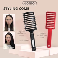 ✅SG Ready Stocks✅ JOMO Rib Bone Hair Massage Comb Curved Scalp Massage Comb Detangle Hair Styling Co