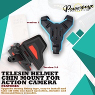 Telesin Motorcycle Helmet Strap Mount for Action Camera Gopro Sjcam