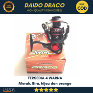 Reel Pancing Daido Draco 1000 2000 3000 4000 6000 Extra hand Ready 4 warna - Ril Alat Gulungan Panci