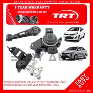 1 Year Warranty Perodua Axia VVTI 2017-2021 1.0 Auto Manual  Bezza 1.0 Auto Manual TRT Engine Mounting Set
