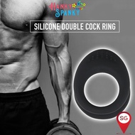 Silicone Dual Penis Ring, Longer, Harder, Stronger, Erection, Cock Sleeve Sex Toy for Adult Male