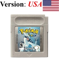 Bandai | 7 Styles Pokémon 16-Bit GBC Game Cartridge Red Blue Green Gold Silver Crystal French/Spanis