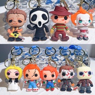 Keychain Chucky Ghostface Jason Voorhees Freddy Krueger Michael Myers Pennywise Leatherface Bride of