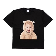 CODE W76W ADLV Baby Face Bear Doll Short Sleeve TShirt Black Kaos Oversized Fit Unisex acme de la vi