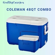 Coleman 48QT Combo Cooler box Free 5QT - Blue/White (Asia)