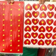 Vietnam Flag Sticker, Decorative Flag Sticker, Waterproof