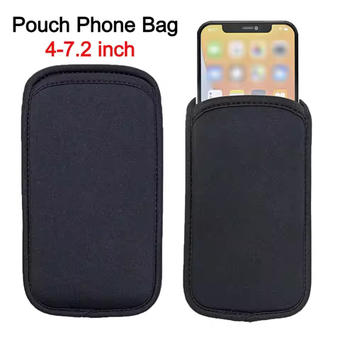 Universal Neoprene Pouch Phone Bag For Samsung Xiaomi Phone Case Bags iPhone 6 7 8 Plus 11 Pro Xr Xs