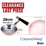 Corelle Brands Corningware TRIO Cast Aluminium Cookware (28cm Wok with Lid) Clearance