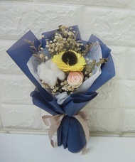 畢業花束 離職禮物 永生花束 乾燥花束 向日葵花束 小花束