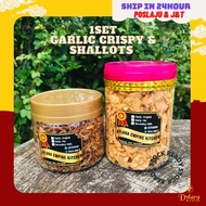 Set Combo Bawang Putih Rangup 220g & Bawang Merah rose goreng 150g | garlic crispy & shallots