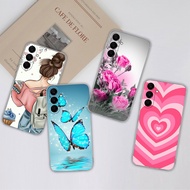 For Samsung Galaxy A17 F17 M17 4G 5G Case Pretty Sweet Girls Protective Transparent Soft Silicone Ca