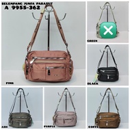 Tas Selempang Wanita Junfa Bahan Parasut Polos A.9955-362