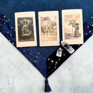 由日本占卜師　純手工製作的　塔羅牌桌布　Made in JAPAN