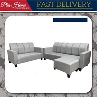 Suria - Sofa Seater 2+3 Seater Sofa with Stool (Set Ruang Tamu/Sofa Set)