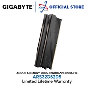 GIGABYTE AORUS DDR5 LONGDIMM / PC GAMING RAM ( 16GB*2 ) ( 5200MHZ CL40 ) GP-ARS32G52D5