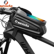 Bicycle bag Reflective MTB Bike Bag Touchscreen Bicycle Frame Hard Shell Bags Cycling