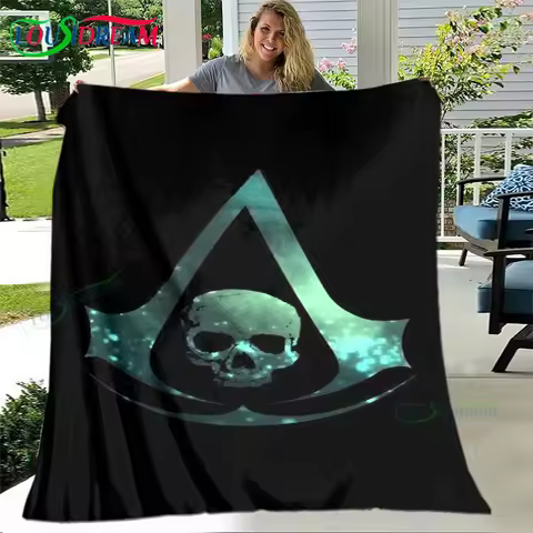 3D Fashion Games A-Assassin’Creed Blanket,Flannel Throw Blanket for Bed Sofa Picnic Office Hiking Le