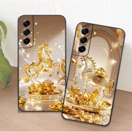 Samsung S22 / S22 Plus / S22 Ultra / S22+ case with yellow horse print Clover case