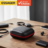 Essager Mini Travel Earphone Wallet Headphone USB Cable Storage Box Portable Carrying Pouch Bag Earp