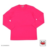 แตงโม (SUIKA) - เสื้อแตงโมคอกลมแขนยาว รุ่น SUPERSOFT LONGSLEEVES สี SS22 MAGENTA