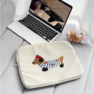 Laptop Case White Tablet Bag 11 Inches/14 Inches Computer Bag Bag Laptop Bag Sausage Dog Sticker Lap