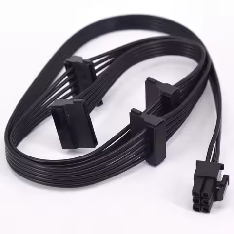 For ADATA XPG CORE Reactor 850w 650w PCIE 6 Pin To ITX SATA 15pin Power Supply Cable Port Multiplier