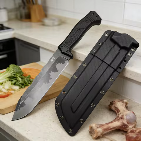 wholesale high hardness 9cr18mov blade nylon fiber handles kitchen knife boning knife firewood cutti