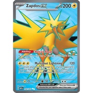 Zapdos ex - 192/165 - Full Art Secret Rare SCARLET & VIOLET 151 SINGLES