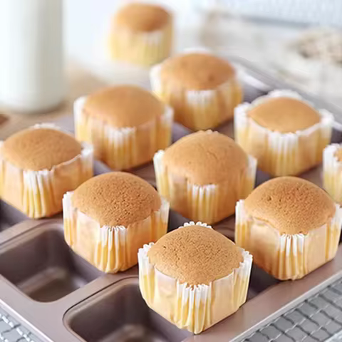 100pcs Square Cupcake Liners Baking Cups Pan Liners Paper Baking Cup For Cupcakes Cup Liners Party S